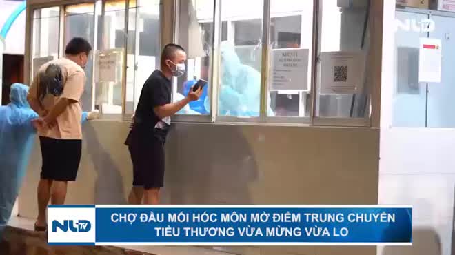 Chợ đầu mối Hóc Môn mở điểm trung chuyển, tiểu thương vừa mừng vừa lo