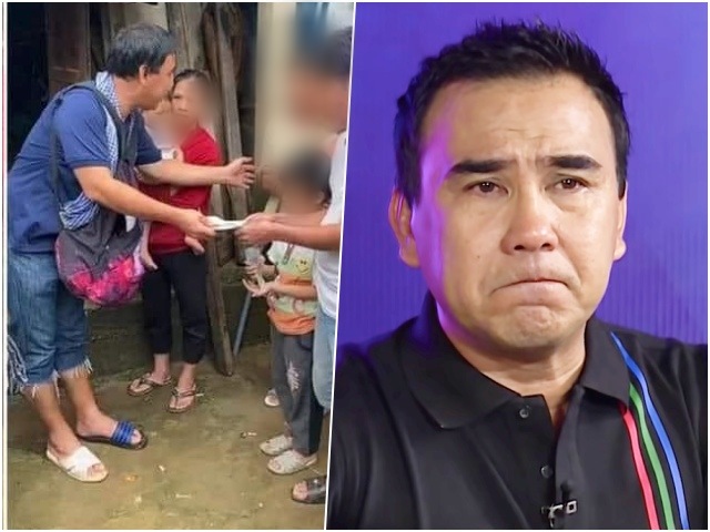 Đời sống Showbiz - Xỏ dép tổ ong đi từ thiện, MC Quyền Linh nói 1 câu chua xót khi gặp người dân vùng dịch