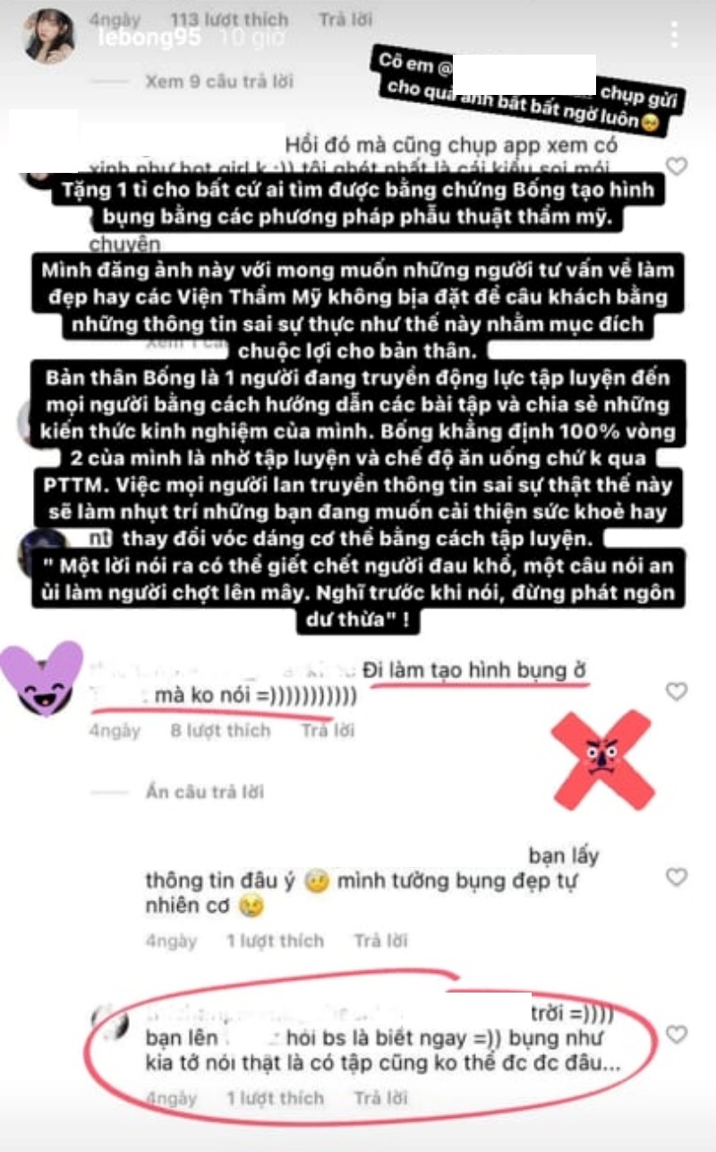 Lê Bống tuyên bố tặng 1 tỷ cho ai tìm được bằng chứng phẫu thuật thẩm mỹ bụng - 7