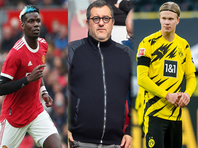 Bóng đá - "Siêu cò" tự chốt tương lai Haaland, "giật dây" Pogba khiến MU phẫn nộ