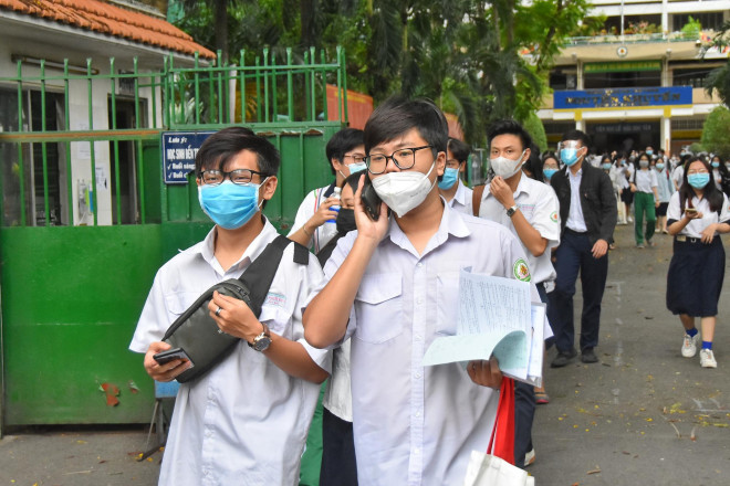 Thí sinh dự kỳ thi tốt nghiệp THPT 2021. (Ảnh: TẤN THẠNH)