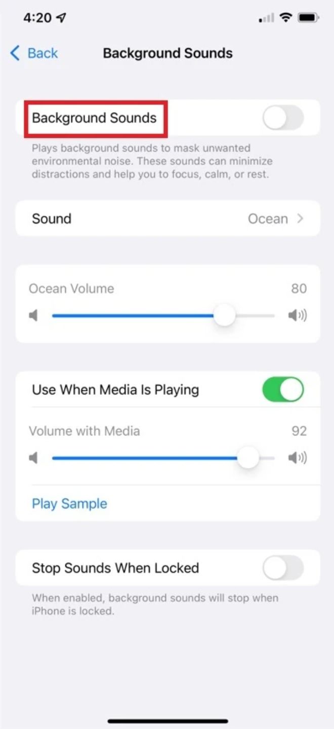 Cách tạo tiếng mưa trên iPhone bằng iOS 15 giúp dễ ngủ hơn - 3