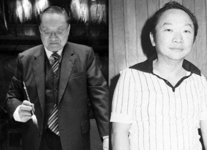 Hai cố nhà văn nổi tiếng Kim Dung và Cổ Long.&nbsp;