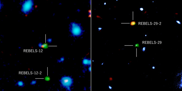 2 thiên hà "bóng ma" từ vũ trụ sơ khai - Ảnh: NASA/ESO