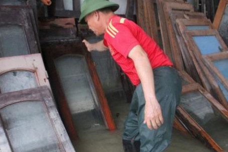 Đo được lượng mưa lớn nhất trong 25 năm qua ở rốn lũ Nghệ An