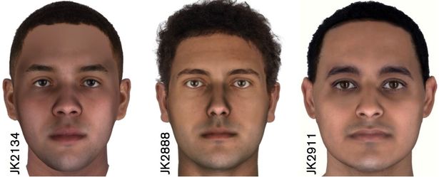 Khuôn mặt 3 xác ướp mới được các nhà khoa học phục dựng.