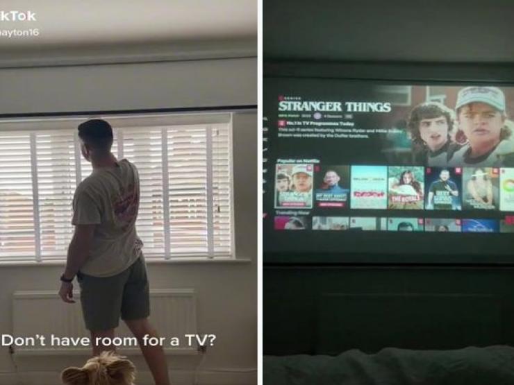 Bạn trẻ - Cuộc sống - Clip: Nếu không có chỗ để tivi, đây là cách hack “tài tình” giúp bạn