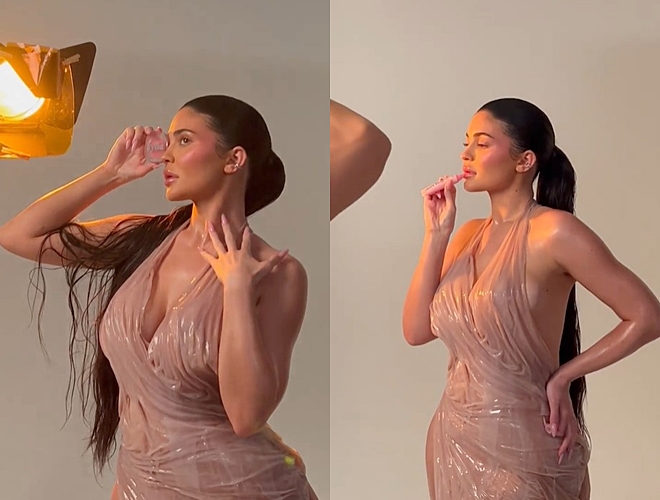 Kylie Jenner khoe dáng với đầm ôm trong quảng cáo mỹ phẩm - 3