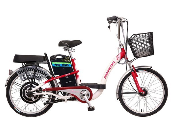 Xe đạp điện Lihaze đèn vuông phiên bản mới 2 yên ghế