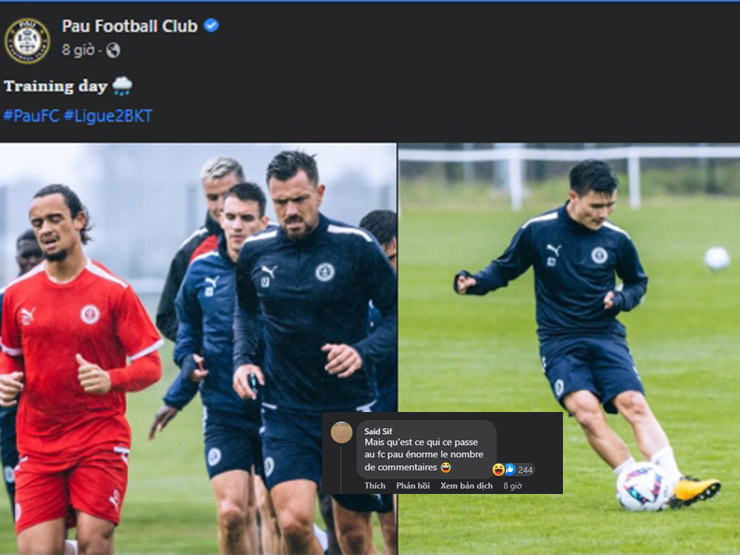 Bóng đá - Trang chủ Pau FC khoe "chiêu độc" Quang Hải, CĐV Pháp kinh ngạc vì tương tác "khủng"