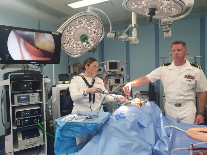 Phòng phẫu thuật mô phỏng dành tham quan và trao đổi kinh nghiệm