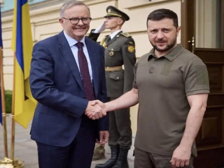 Thế giới - Thủ tướng Úc gặp ông Zelensky, cam kết gửi thêm vũ khí tới Ukraine