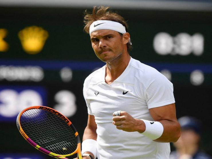 Thể thao - Clip nóng Wimbledon: "Bò tót" Nadal cắt bóng siêu xoáy khó ai đỡ nổi