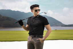 "Nam thần" Vĩnh Thụy chuộng thời trang chơi golf bảnh bao