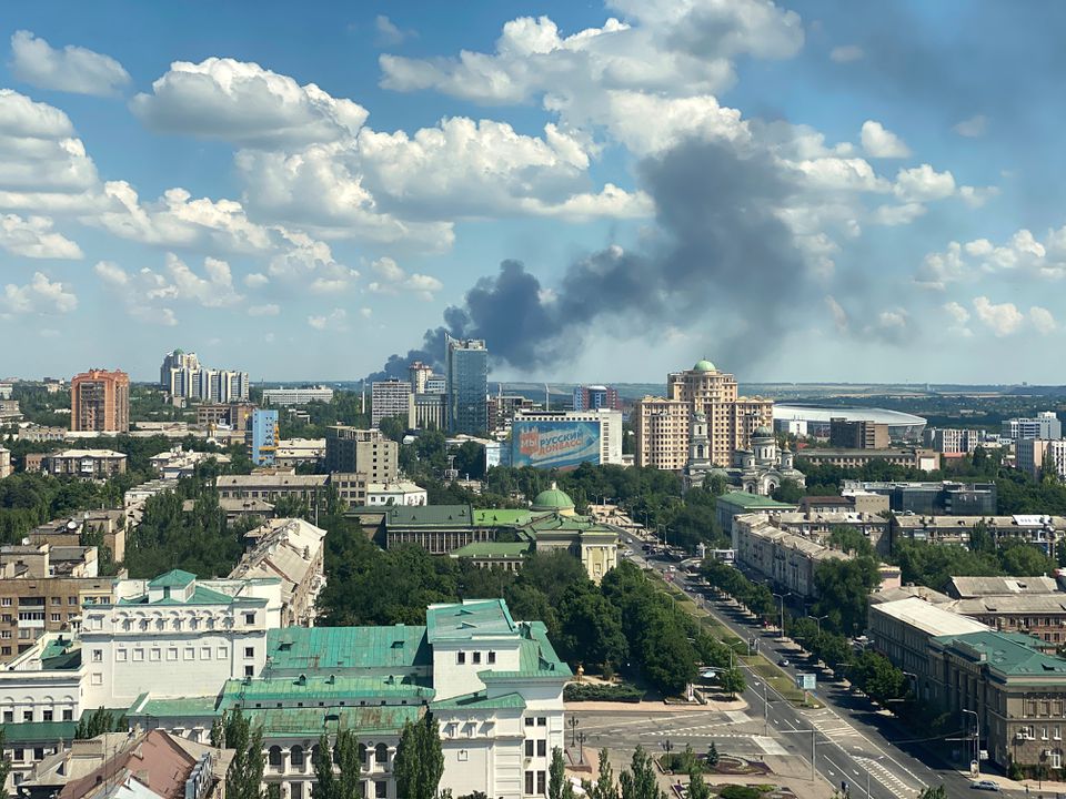 Khu vực Donetsk sắp chứng kiến những trận đánh khốc liệt của quân đội Nga và Ukraine (ảnh: AP)