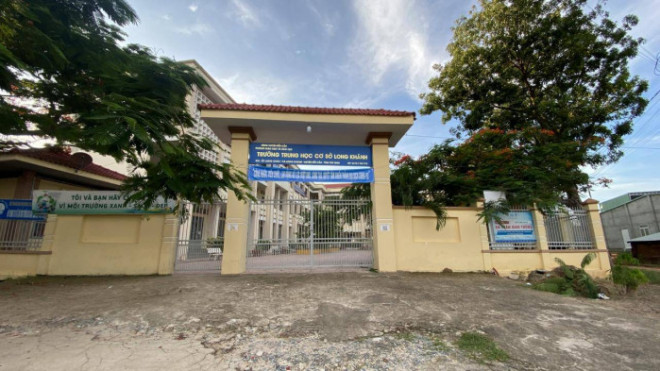Trường THCS Long Khánh - Nơi xảy ra vụ dâm ô học sinh.