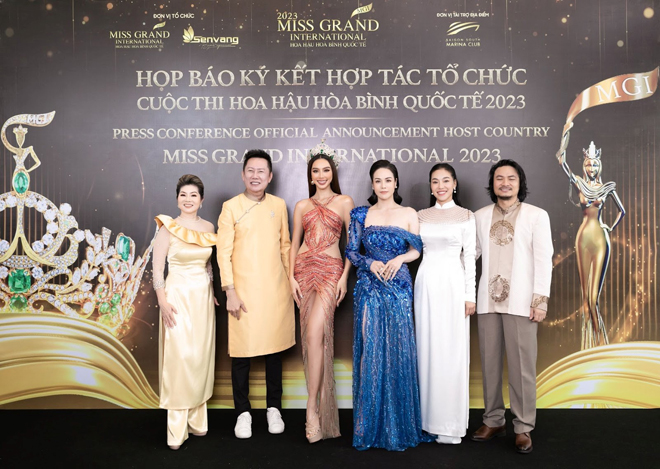 Nhật Kim Anh xuất hiện với tư cách là nhà tài trợ vàng cho Miss Grand International 2023 - 3