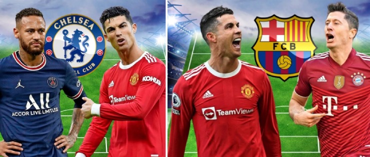 Ronaldo có thể sát cánh cùng Neymar ở Chelsea hoặc Lewandowski ở Barcelona?