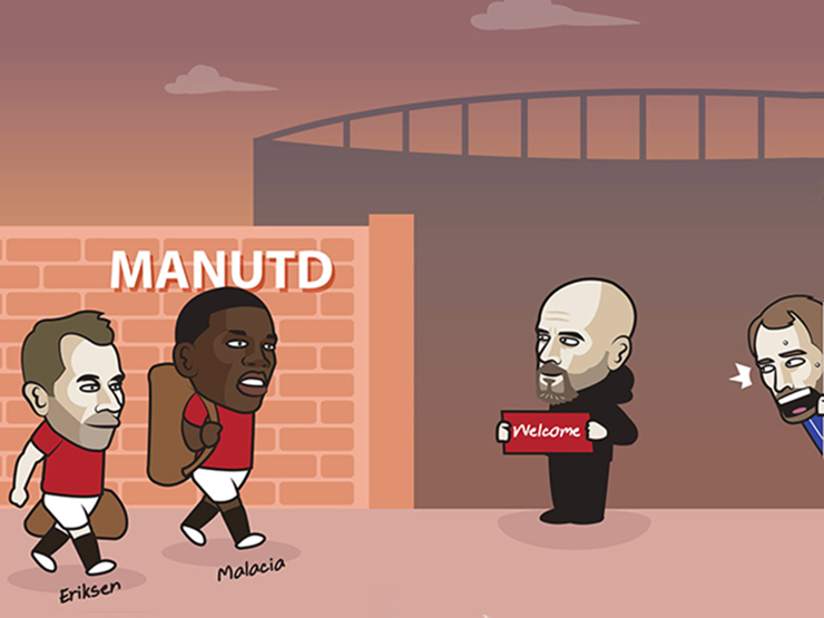 Tranh vui - Ảnh chế: MU "mở bát" chuyển nhượng, Chelsea đứng ngồi không yên