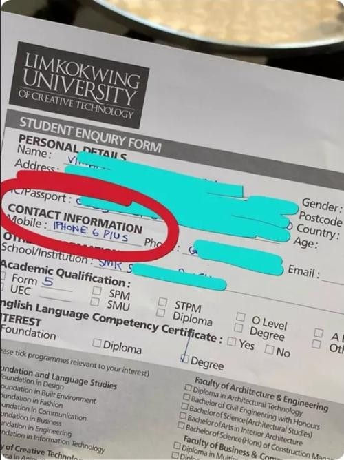 Thay vì điền số điện thoại vào tờ khai, sinh viên ở Malaysia viết gì mà ai cũng cười ngất? - 2