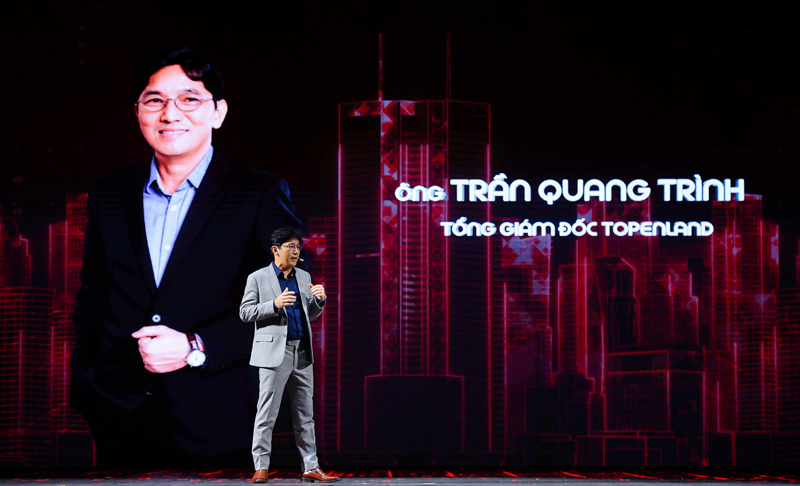 Ông Trần Quang Trình, Tổng Giám đốc Topenland phát biểu tại sự kiện