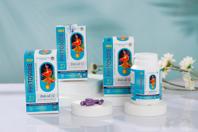 Phytosome Gold đơn số 12 - Hỗ trợ cải thiện các chứng bệnh về dạ dày