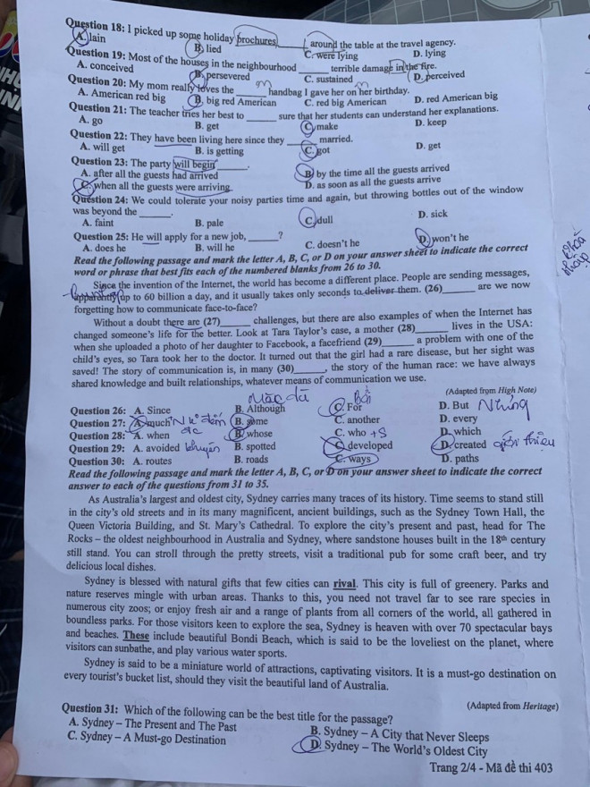 Cập nhật đề thi môn Ngoại ngữ, môn thi cuối cùng kỳ thi tốt nghiệp THPT 2022 - 2