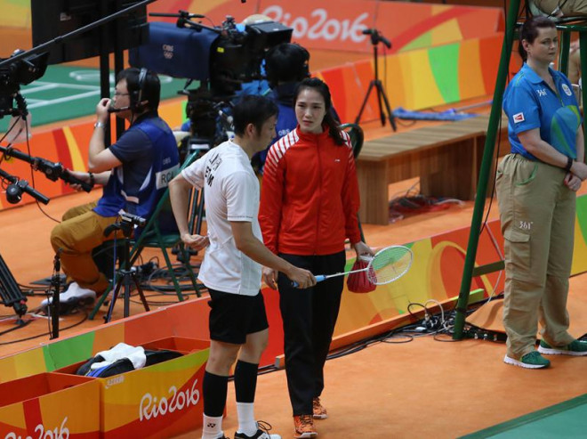 Tiến Minh và Vũ Thị Trang vừa làm vận động viên, vừa làm huấn luyện viên ở Olympic Rio.