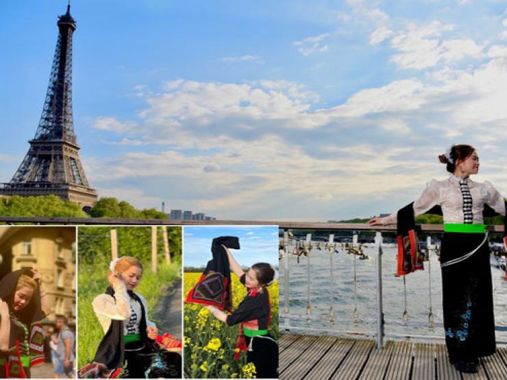 Bạn trẻ - Cuộc sống - Du học sinh Việt Nam tại Đan Mạch khát khao lan toả nét đẹp trang phục dân tộc Thái đến khắp trời Âu