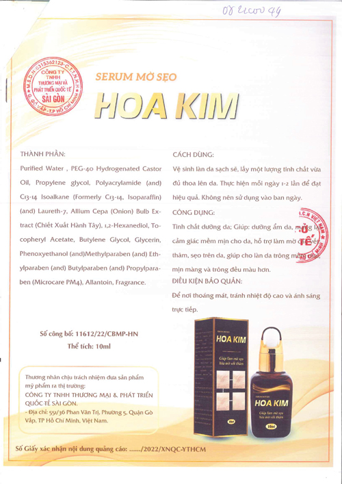 Serum mờ sẹo rỗ Hoa Kim làm đầy hõm sẹo rỗ tương đồng cơ chế tế bào gốc - 3