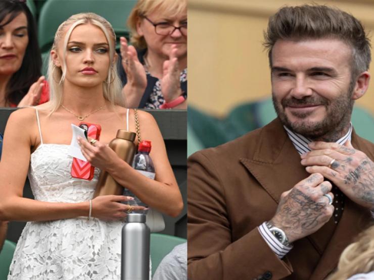 ”Quý ông” Beckham và mỹ nhân 23 tuổi ”tỏa sáng” trên khán đài Wimbledon