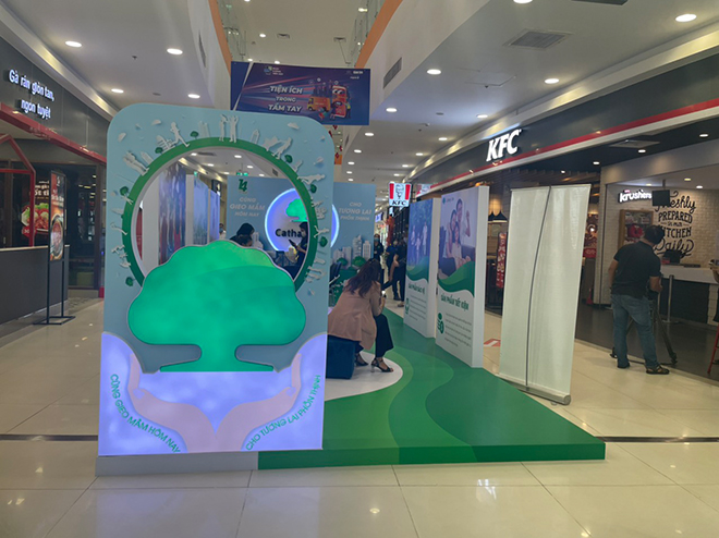 Mô hình gian hàng Bảo hiểm Nhân thọ Cathay tại Củ Chi - 2