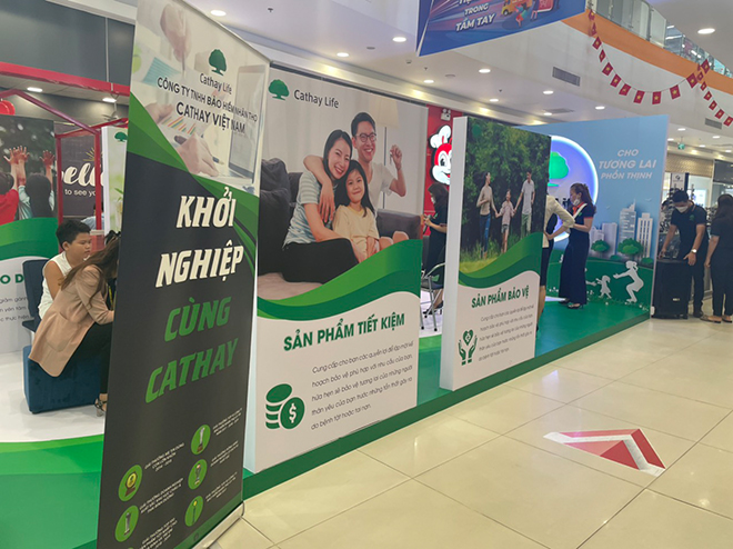 Mô hình gian hàng Bảo hiểm Nhân thọ Cathay tại Củ Chi - 4