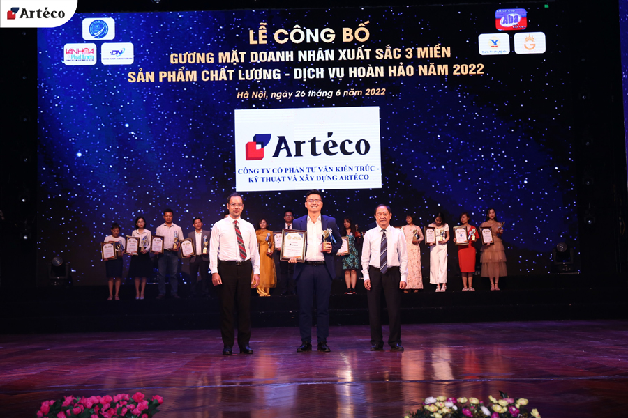Arteco nhận giải thưởng "Sản phẩm chất lượng, Dịch vụ hoàn hảo 2022" và là một trong những thương hiệu xuất sắc 3 miền - 1
