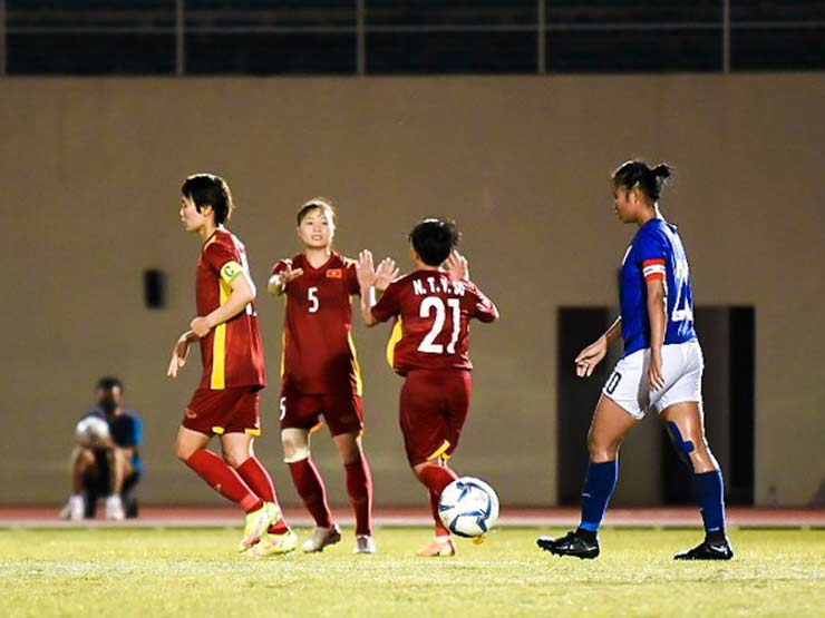 Video bóng đá ĐT nữ Việt Nam - Campuchia: ”Chốt hạ” ngay trong hiệp 1 (Giải vô địch nữ Đông Nam Á 2022)