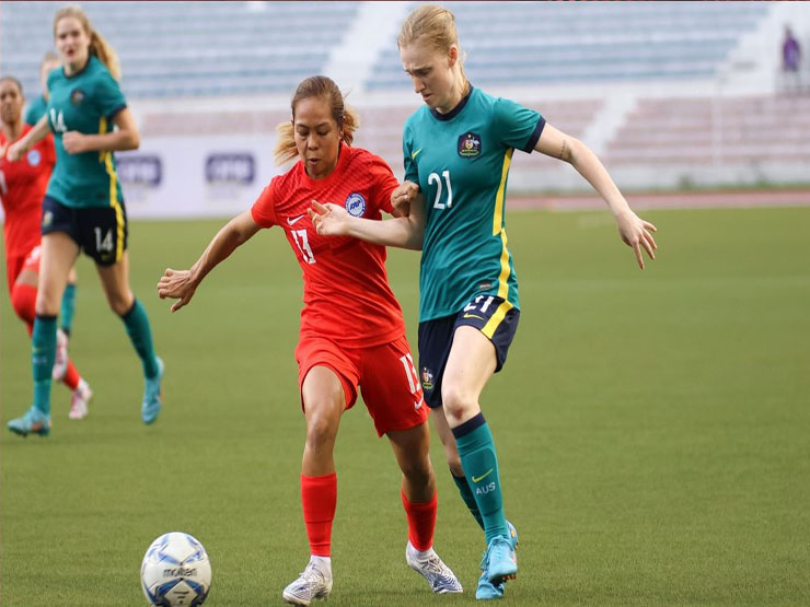 Video bóng đá ĐT nữ Singapore - Australia: Sức mạnh khó cưỡng, đại tiệc 5 bàn (AFF Cup)