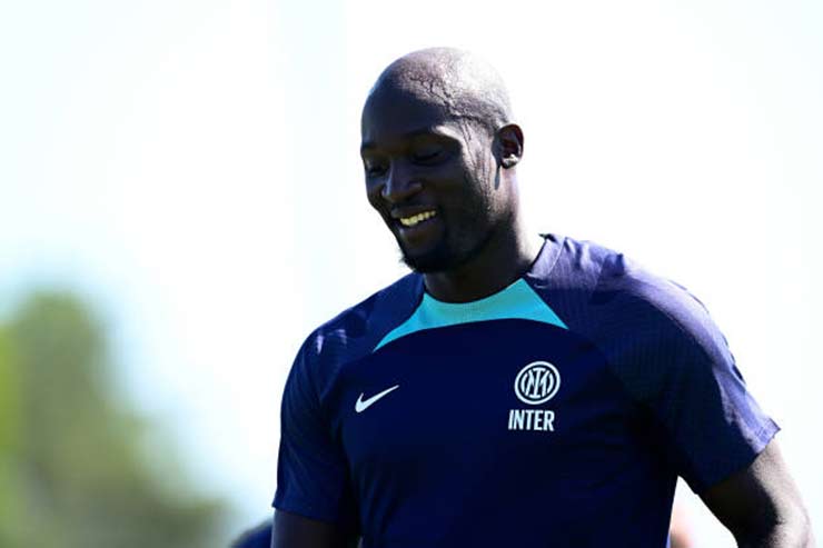 Lukaku tỏ ra vui vẻ sau khi trở lại Inter Milan