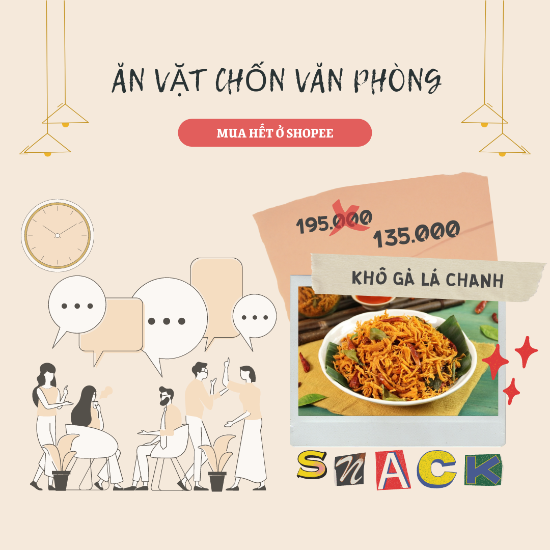 Tham khảo Combo 1kg khô gà lá chanh và khô gà bơ tỏi hiện giảm 31% chỉ còn 135.000 đồng trên Shopee.