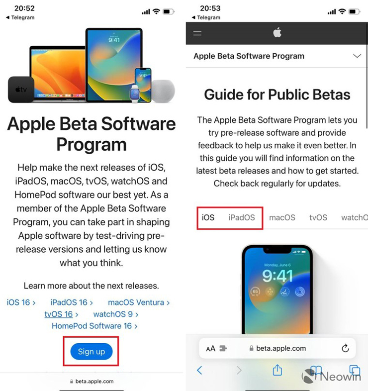 Các bước cài đặt iOS 16 và iPadOS 16 beta công khai - 3