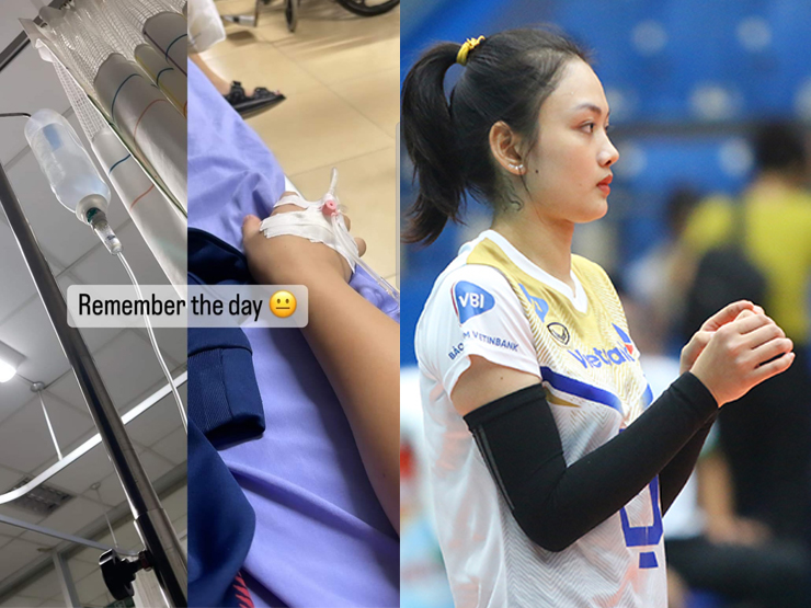 Hot girl Thu Hoài chia sẻ hình ảnh được chăm sóc tại bệnh viện 1 ngày trước trận tứ kết