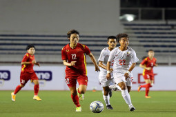 Bóng đá - ĐT nữ Việt Nam thắng đậm Myanmar, Hải Yến cảm ơn "ông trời”