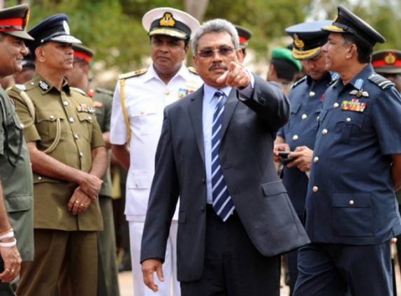 Tổng thống Sri Lanka Gotabaya được cho là vẫn có ảnh hưởng lớn đối với quân đội (ảnh: Guardian)