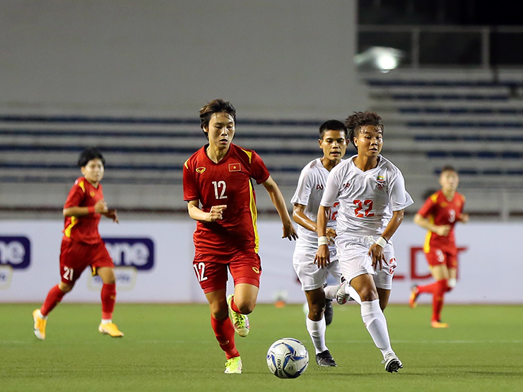 Bóng đá - ĐT nữ Việt Nam thắng đậm Myanmar, Hải Yến cảm ơn "ông trời”