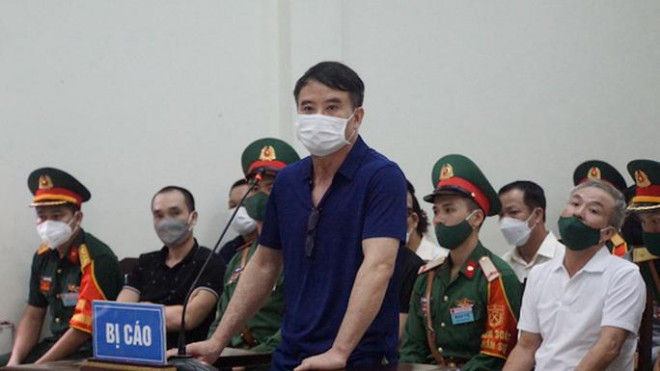 Bị cáo Nguyễn Thế Anh tại phiên tòaẢnh: Thông tấn xã Quân sự