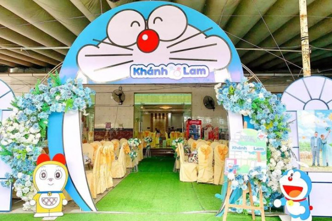Cô dâu Bạc Liêu cuồng Doraemon tổ chức đám cưới ngập tràn mèo máy - 1