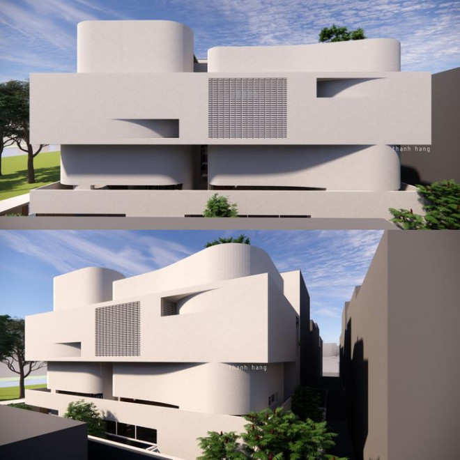 Căn biệt thự cực khủng được Thanh Hằng "nhá
hàng" bản vẽ trên trang cá nhân.