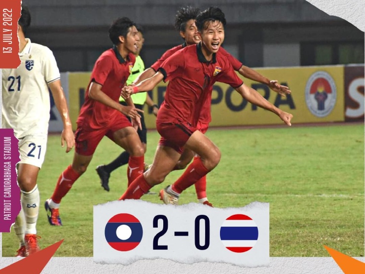 U19 Lào nhảy múa tưng bừng sau trận thắng sốc Thái Lan, fan Việt Nam chia vui