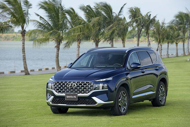 Giá xe Hyundai Santa Fe niêm yết và lăn bánh tháng 7/2022 - 6