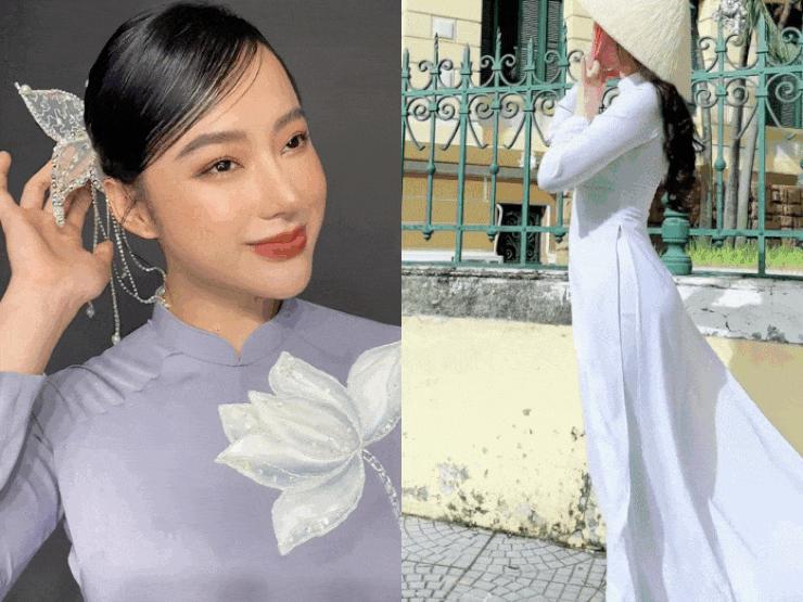 Đời sống Showbiz - Hot girl xứ Nghệ mặc áo dài khiến fan nam "bối rối", Angela Phương Trinh gây chú ý vì điều này
