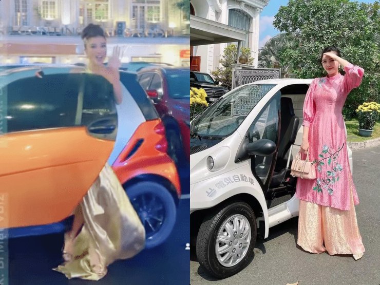 Đời sống Showbiz - Bảo Thy, Mỹ Tâm khoe "siêu xe" độc lạ gây náo loạn góc phố